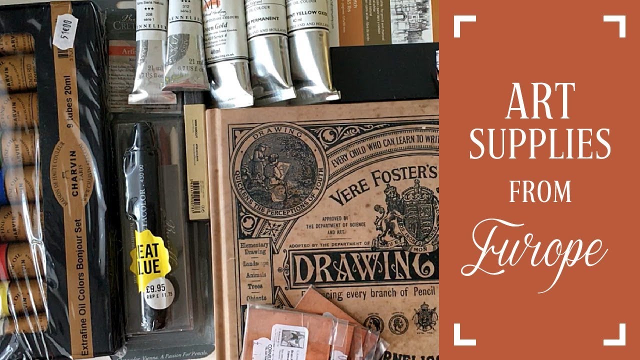 Art Supplies what I bought in Europe YouTube