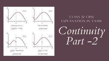 CONTINUITY (video 2) || Explanation in Tamil || Class 12, CBSE