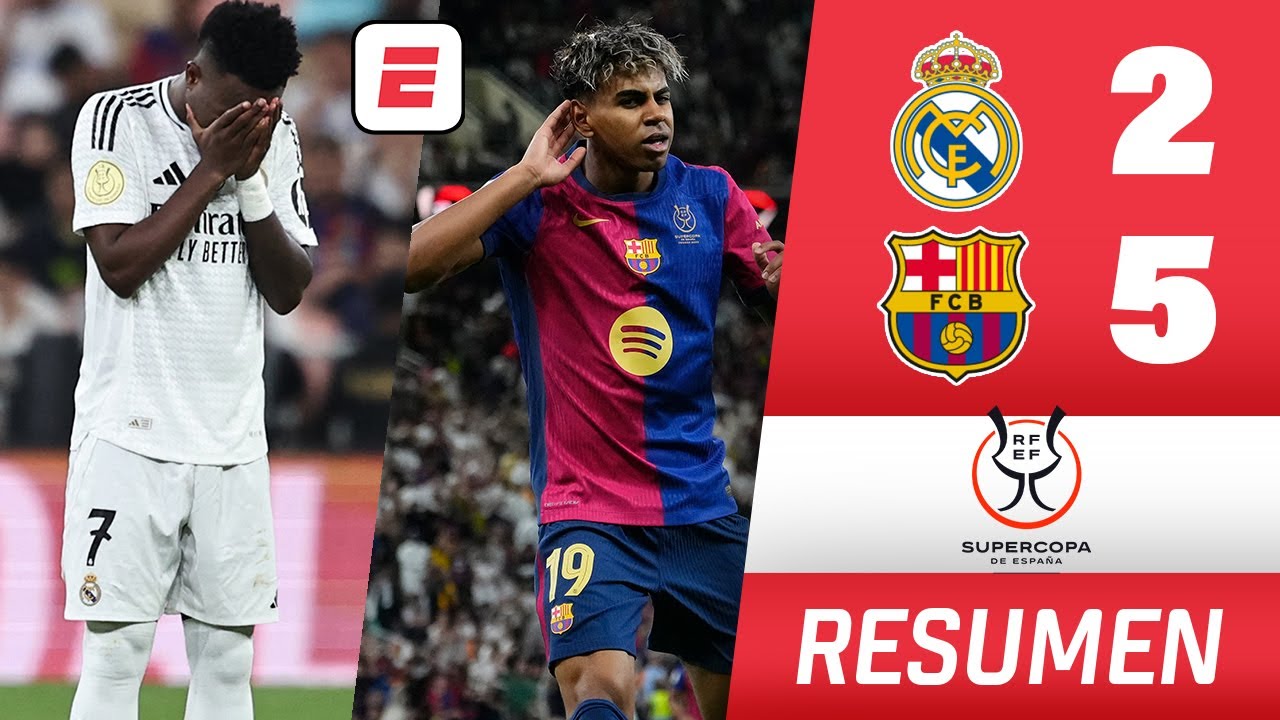 BARCELONA APLASTÓ 5-2 al REAL MADRID en EL CLÁSICO y es CAMPEÓN de la ...