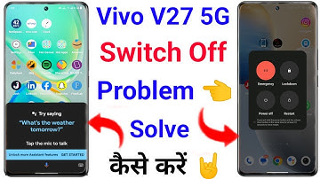 Vivo V27 Power Off Problem Solve Kaise Kare । Switch Off Problem Solve On Vivo V27