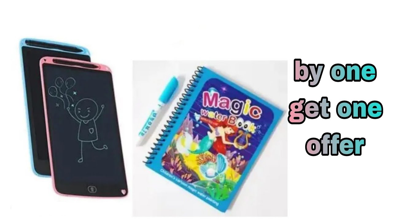 Magic Writing Water LCD writing pad with magic water book unbox || Mr EE Lab - YouTube