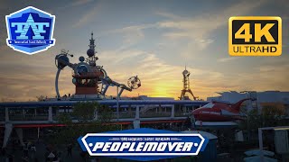 Sunset Ride on Tomorrowland Transit Authority Peoplemover  POV 4K Video