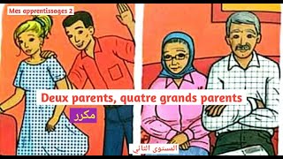 Deux parents quatre grands parents activités orales mes apprentissages en français 2 aep page 18