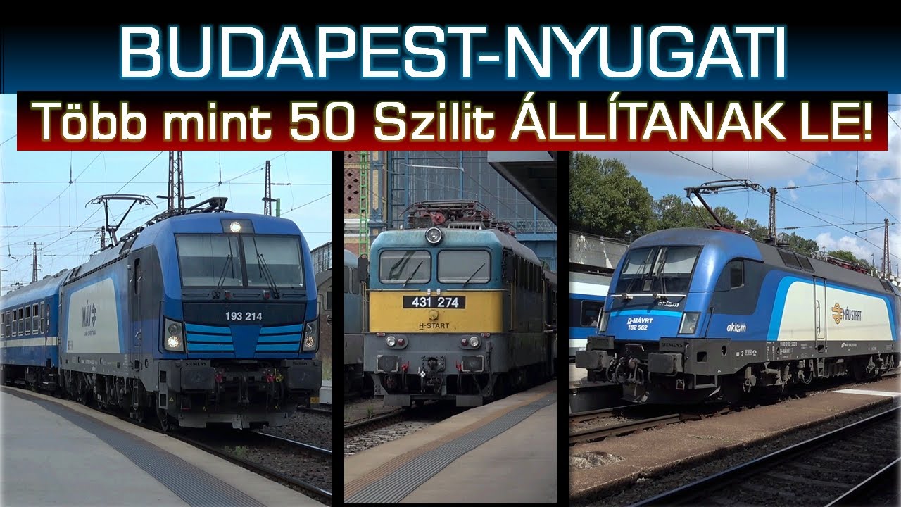 Terelt járatok BÉRMOZDONYOKKAL! Vonatok Budapest-Nyugati Pályaudvaron 2025