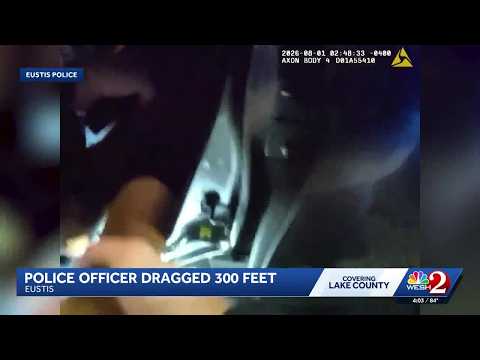 Bodycam shows Florida police officer being dragged by suspect's vehicle