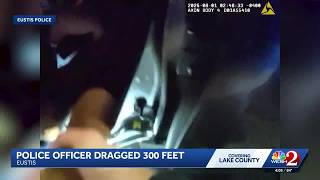 Bodycam shows Florida police officer being dragged by suspect's vehicle