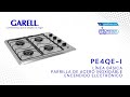 Garell | PE4QE-I - Diseño moderno - Gas LP - Acero inoxidable - Encendido electrónico