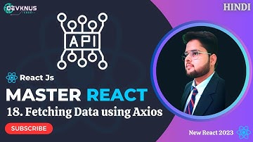 React Fetching data using axios | Axios in reactjs | ReactJs Tutorial in Hindi 2023 #18