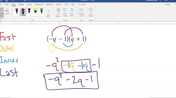 Multiplying Polynomials Video #3: Multiplying Binomials - FOIL Method