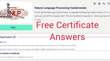 Natural Language Processing Fundamental Answers #infosys #infosysspringboard #answer #certificate