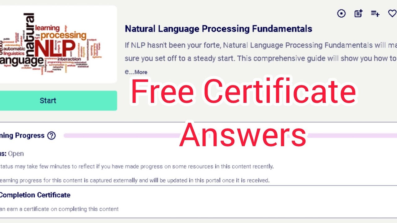 Natural Language Processing Fundamental Answers 