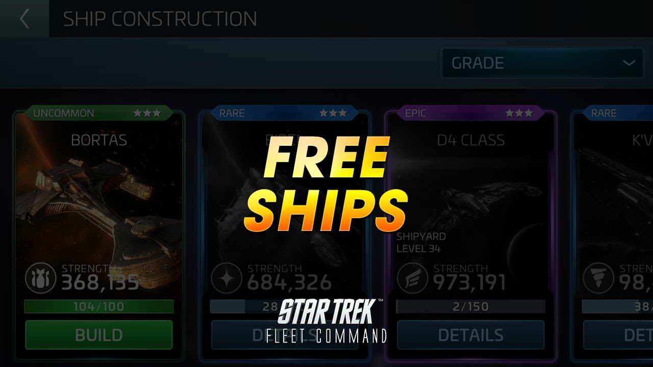 FREE SHIPS  |  Absolutely FREE in Star Trek Fleet Command!