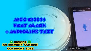 Aico Ei3014 Heat Alarm + AudioLINK Test