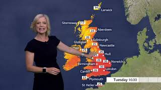 BBC Weather today in UK -  July 28th, 2026