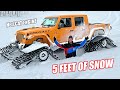 HELLCAT Swapped Jeep on GIANT Tracks is UNSTOPPABLE!!! &amp; @HeavyDSparks Broke My Snow-Rail