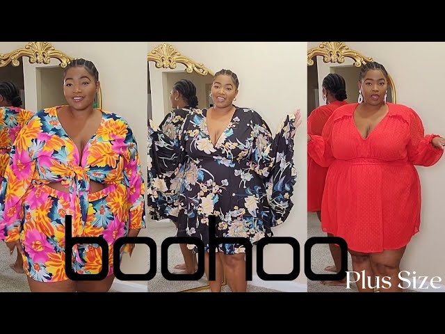 boohoo plus size dresses