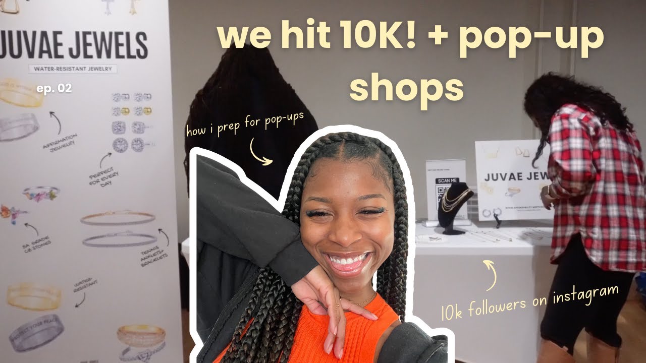 my business hit 10k on instagram + come with me to a few pop-up shops | MyLifeAsJamieLee