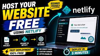 Host Your Website FREE on Netlify 🚀 | Deploy HTML CSS JS Website Online