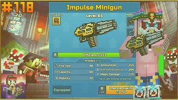 Pixel Gun 3D - Walkthrough Part #118 [Impulse Minigun & Review]