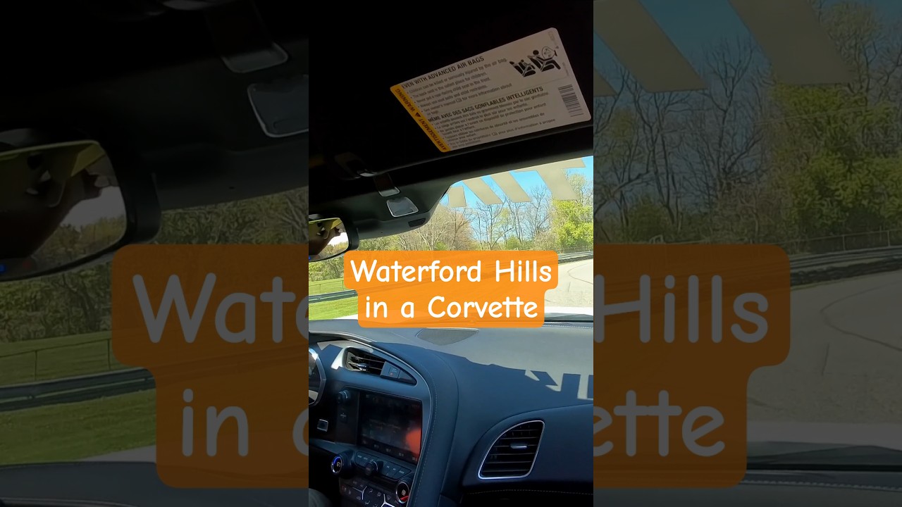 Passenger POV at Waterford Hills! #racetrack #corvette #trackdays