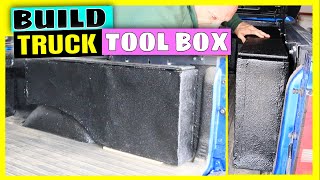 HOW TO BUILD TRUCK BED TOOL BOX DIY Pickup Truck Tool Box Ideas