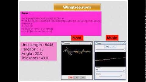 Growing Tree And Render Music With L-Systems