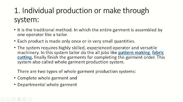 Apparel Production System - Part 3