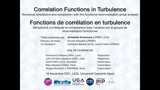 Soutenance de Thèse Anastasia Gorbunova : Correlation functions in turbulence