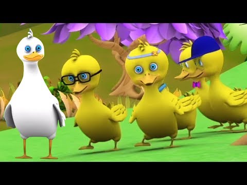 Lima bebek kecil | Lagu sajak anak-anak | Five Little Ducks