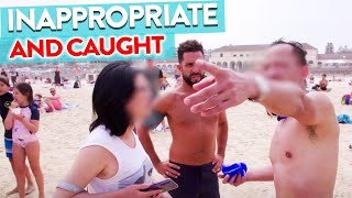 Caught Being Inappropriate at Bondi Beach! Part 2