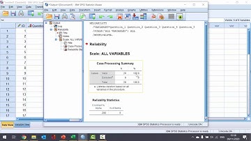 How To... Calculate Cronbach