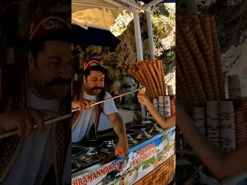 Самый весёлый продавец мороженого в Анталье Nature Relax Travel 2023 Турция Beachfood Food