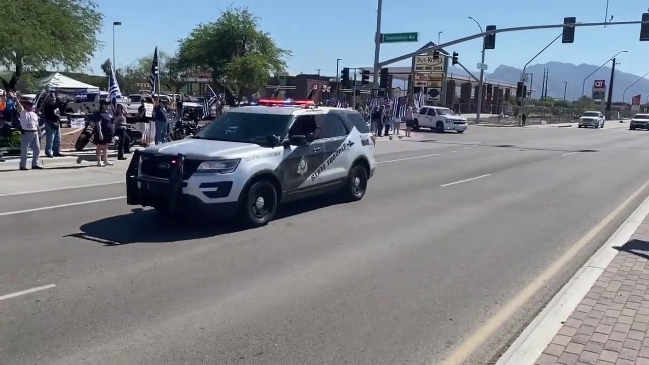 The Arizona Rangers - Marana Police Department Parade 2020 - YouTube