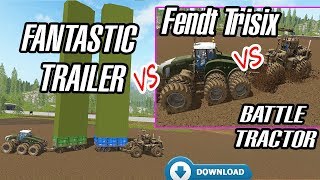 Farming Simulator 17 Fantastic Trailer Vs Fendt Trisix Vs More Mud Vs Easy Silo Filling...