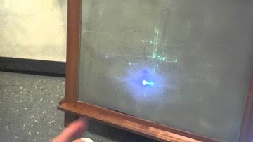 Wii Nunchuck controlling servos through Arduino with UV Laser