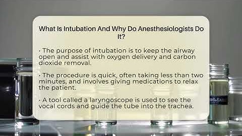 What Is Intubation And Why Do Anesthesiologists Do It? - The Operating Table