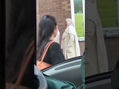 old muslim woman smoking  WhatsApp video