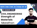 Strength of Materials Marathon | Civil Engg | GATE | SSC JE | State AE-JE | Sandeep Jyani Sir