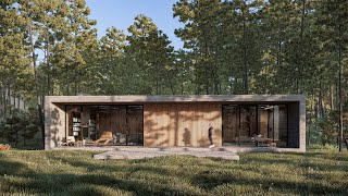 Forest House Visualization  Enscape 3.3 Exterior Render