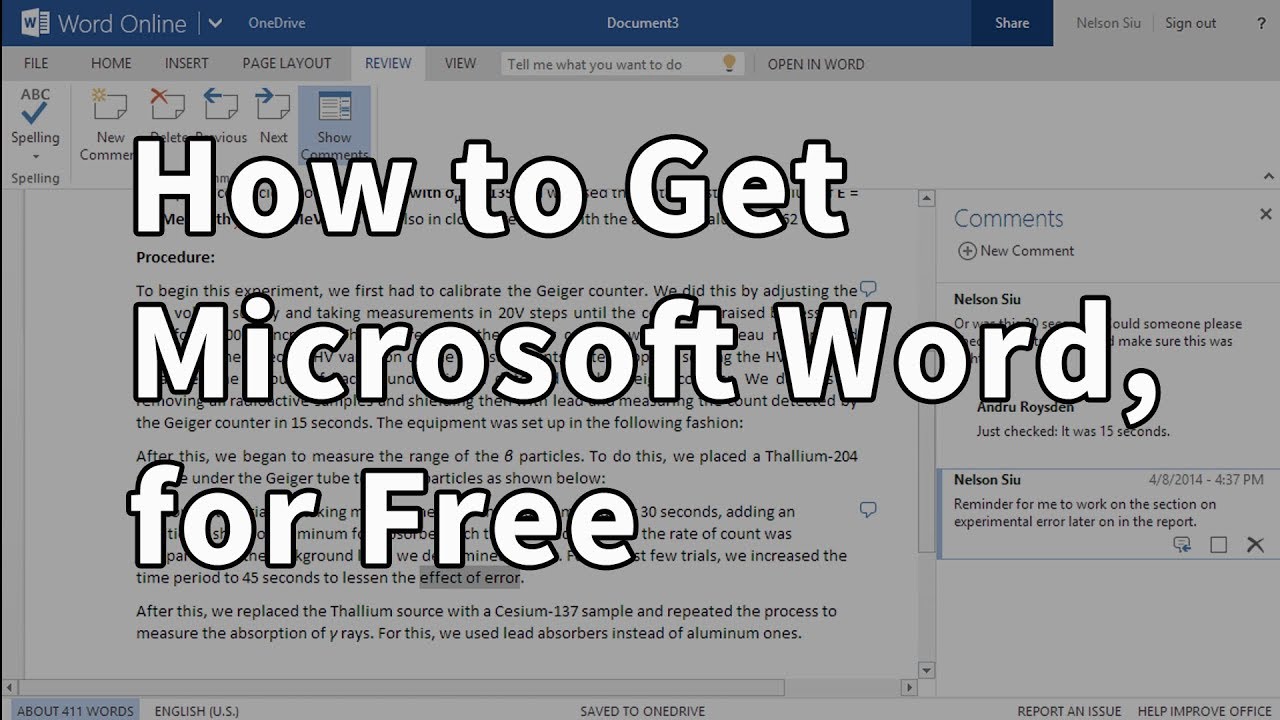 How to access Microsoft Word for free and what are other Word