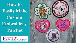 How to make custom embroidery patches - Patches Made Easy webinar replay