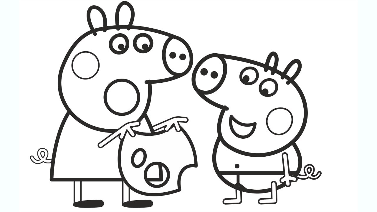 pig coloring pages images