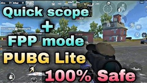 Quick scope & FPP mode in pubg lite/100% working trick to fpp mode and quick scope/#pubglite