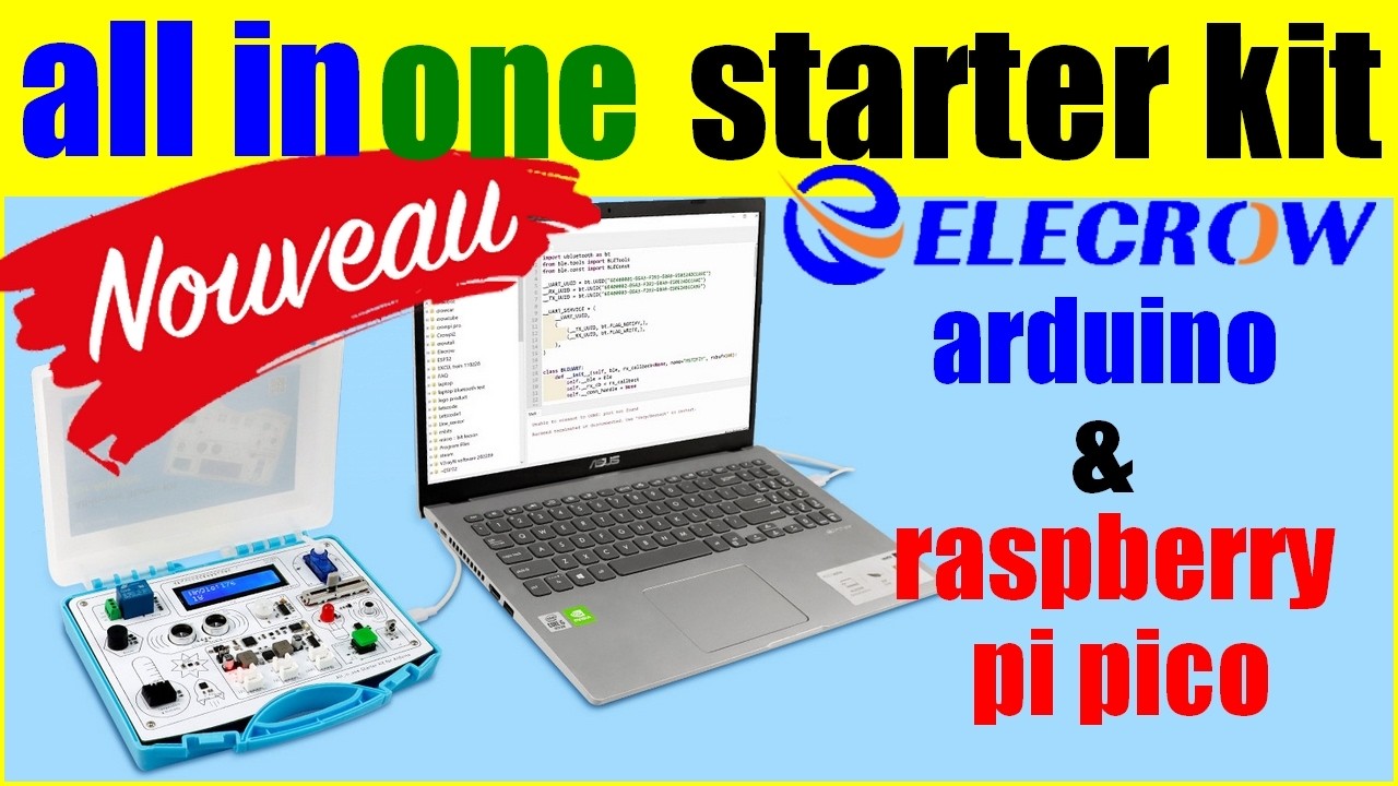 Kit électronique Tout-en-un Pour Raspberry Pi Pico 2 – 17 Capteurs, écran Tactile 2,4”, Guide Inclus