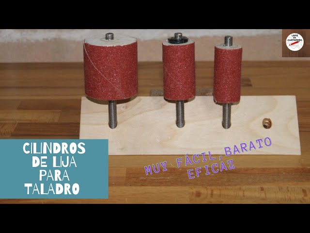 Tambor de lijado para taladro de columna ▷ Fácil y muy útil