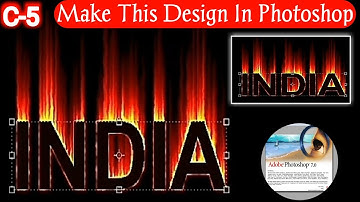 Text fire effect in Photoshop 7.0