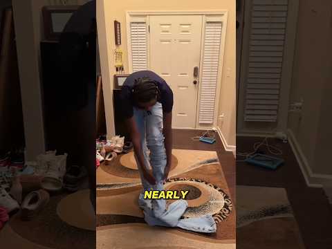 Christmas Gift Struggle Wearing Jeans🥺🥺