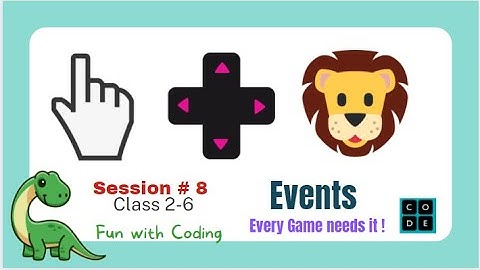 Free game coding tutorial for kids | All about computer events | Events and listeners