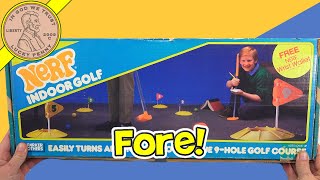 Vintage 1987 Nerf Indoor Golf 9 Hole Miniature Golf Set Parker Brothers