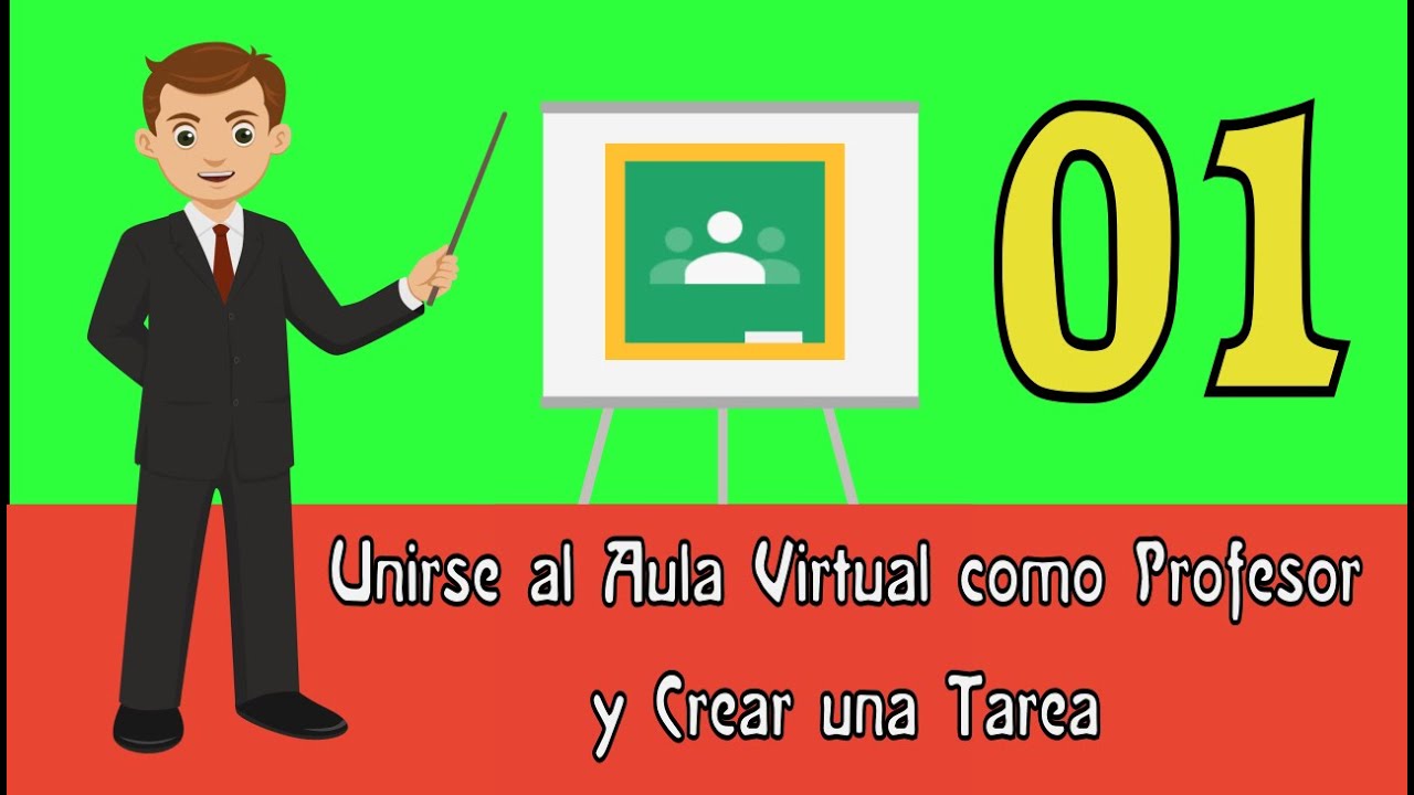 Unirse al aula virtual como profesor y Crear una tarea - YouTube